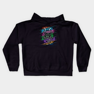 Samurai Mask Cut Kids Hoodie